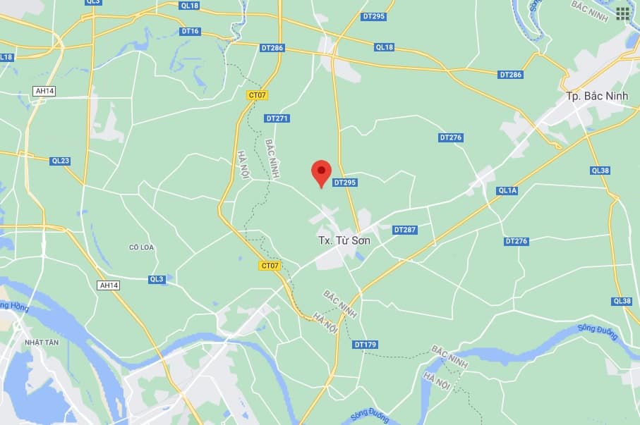 Kết nối giao thông cấp Quốc gia KĐT Nam Hồng Garden Từ Sơn