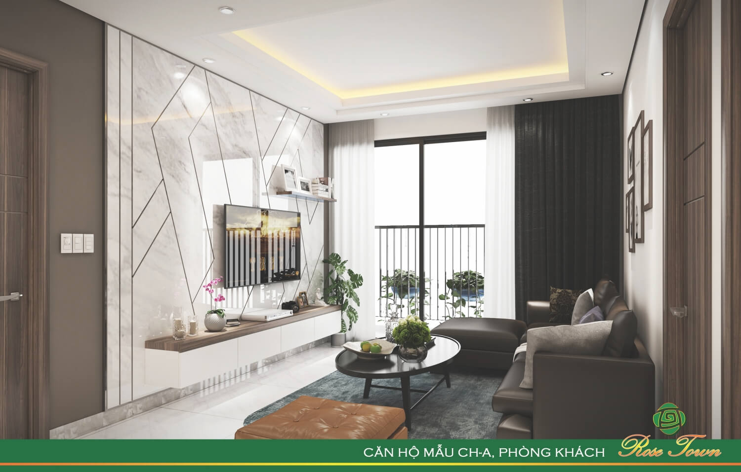 Phòng Khách - Căn hộ dự án Rose Town