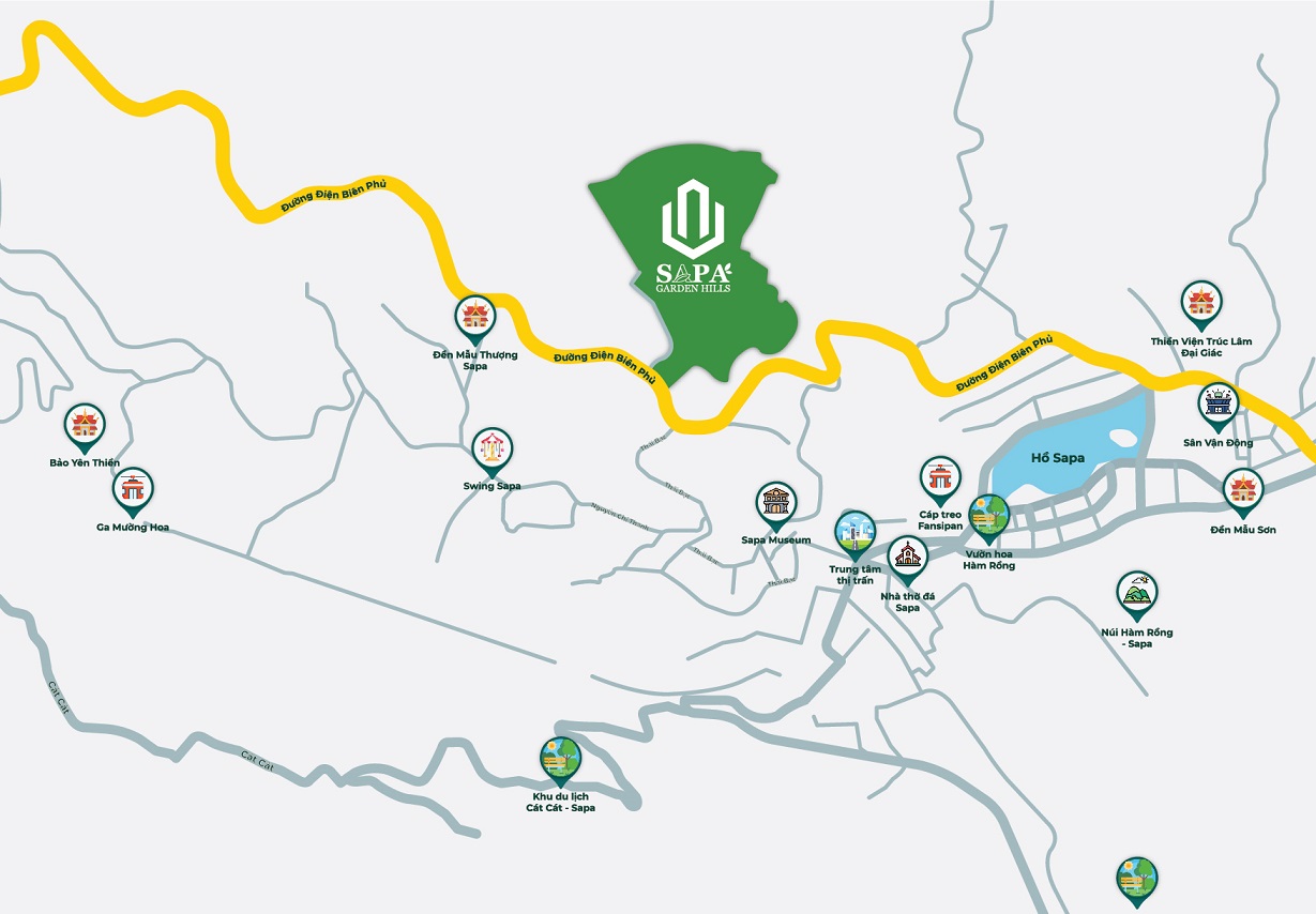 Vị trí Dự án Shophouse Sapa Garden Hills Lào Cai