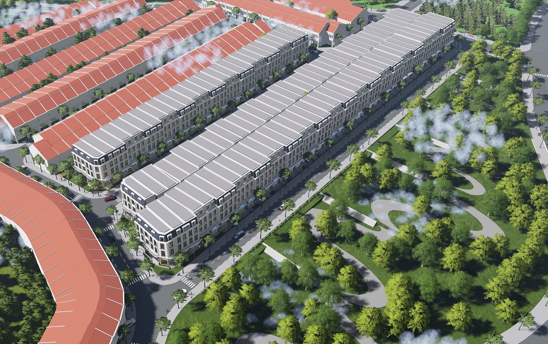 Phối cảnh Shophouse Sapa Garden Hill