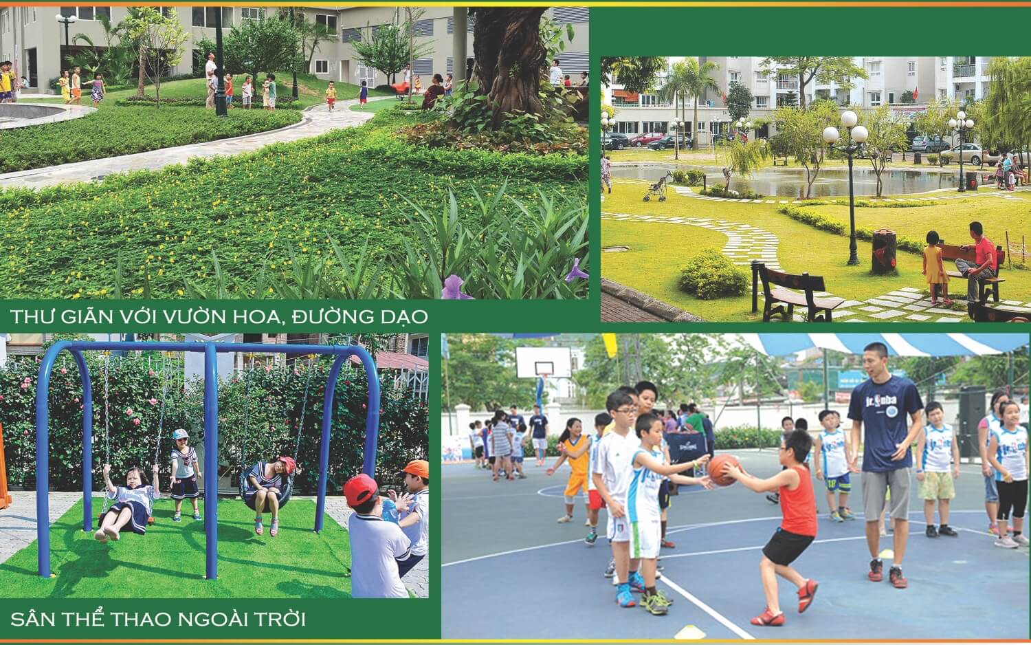 Sân thể thao ngoài trời - Dự án Rose Town