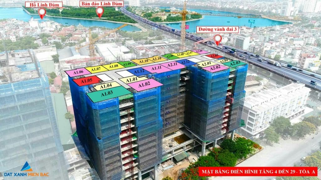 Tầm nhìn xa của tòa A1-A2 Phương Đông Trần Thủ Độ