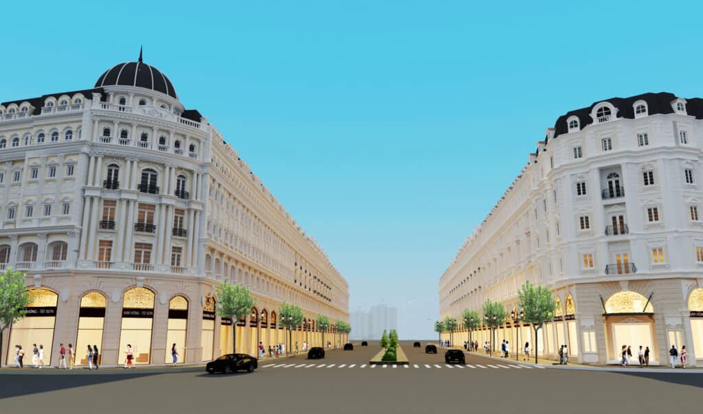 Trục thương mại shophouse Trung tâm Dự án Từ Sơn Garden City Đồng Kỵ