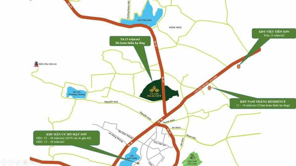 Liên kết vùng - Dự án Chí Linh Palm City - Hải Dương